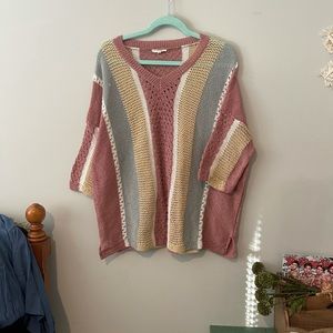 3/4 sleeve sweater